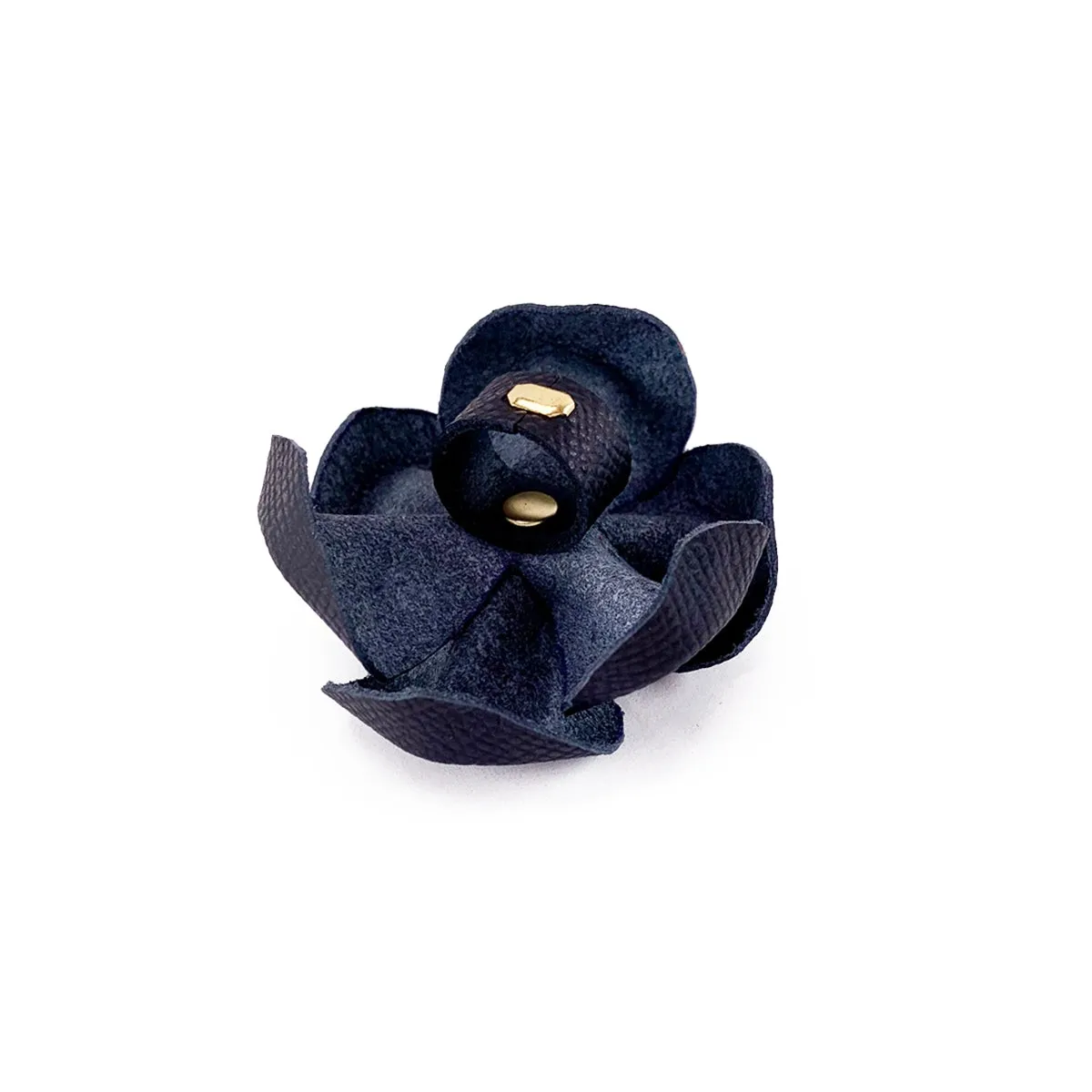 Lambert Classic Leather Dog Flowerette Slider Onyx