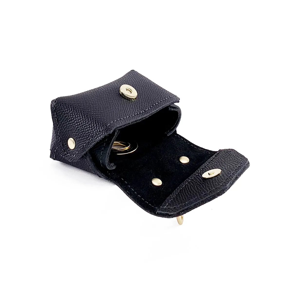 Lambert Classic Leather Dog Poop Pouch Onyx