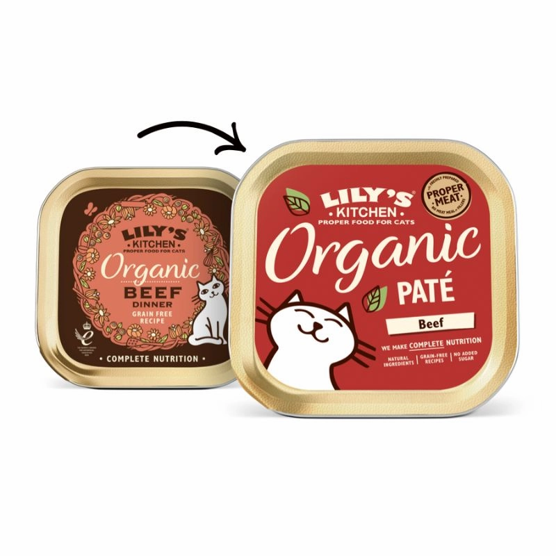 Lily's Kitchen - Wet Food For Cats - Organic Beef Pat 85g