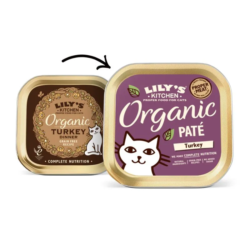 Lily's Kitchen - Wet Food For Cats - Organic Turkey Pat 85g