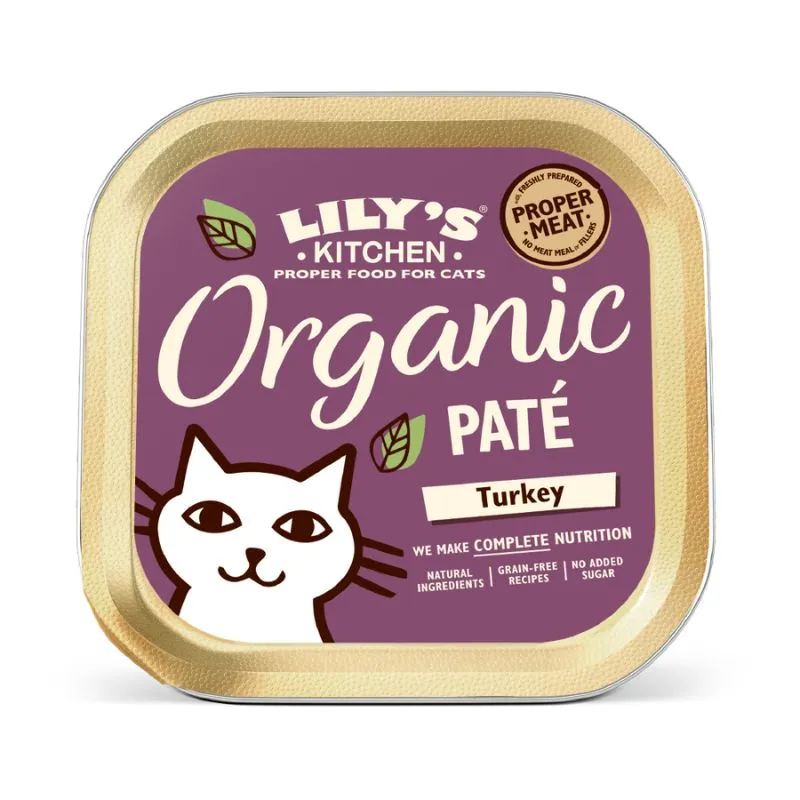 Lily's Kitchen - Wet Food For Cats - Organic Turkey Pat 85g