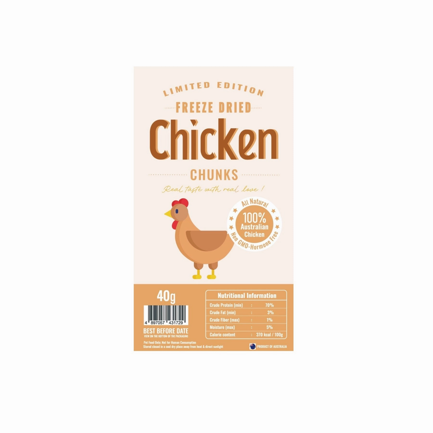 Limited Edition Freeze Dried Chicken Breast Treats for Dogs & Cats