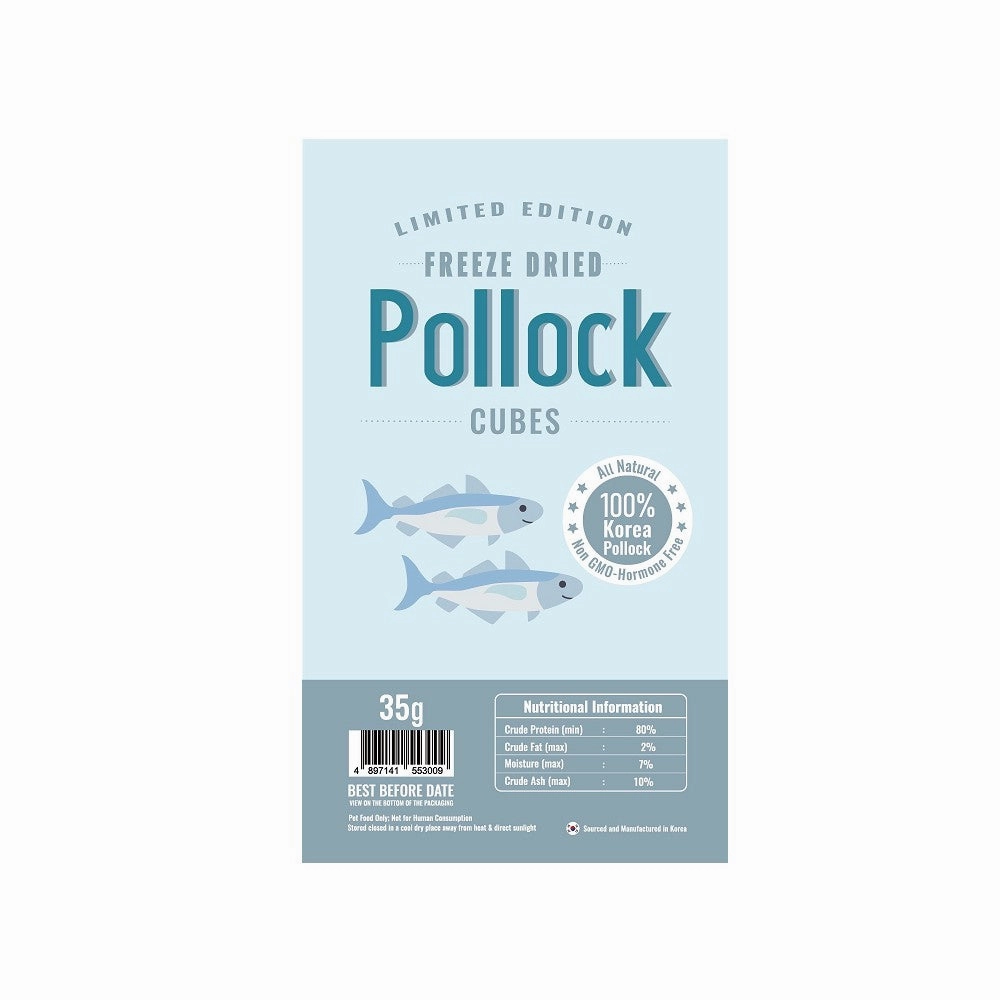 Limited Edition Freeze Dried Pollock Treats for Dogs & Cats
