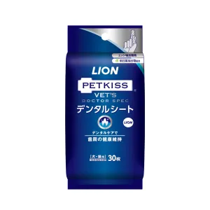 Lion Petkiss - Vet's Doctor Spec Tooth Cleaning Wipes 30's