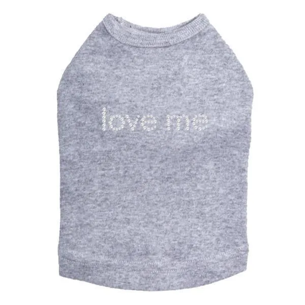 Love Me Rhinestone Dog Tank