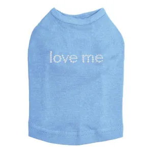 Love Me Rhinestone Dog Tank