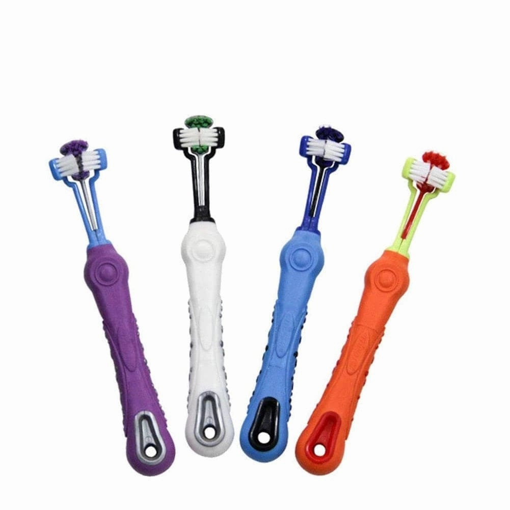 M-PETS 3 Headed Toothbrush