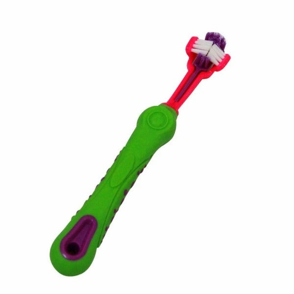 M-PETS 3 Headed Toothbrush