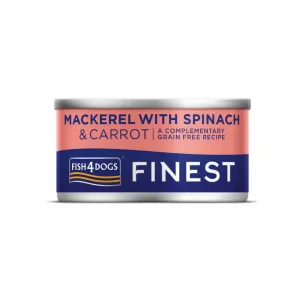 Mackerel With Spinach & Carrot Dog Can