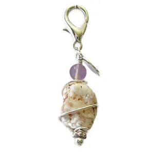 Magnesite Healing Dog Collar Charm 2 Pawmulet