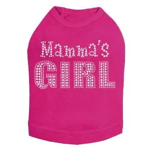 Mamma's Girl Rhinestone Dog Tank
