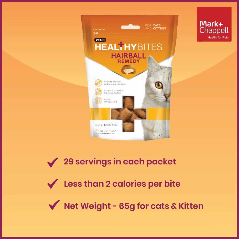 Mark and Chappell Healthy Bites Hairball Remedy Cat Treats