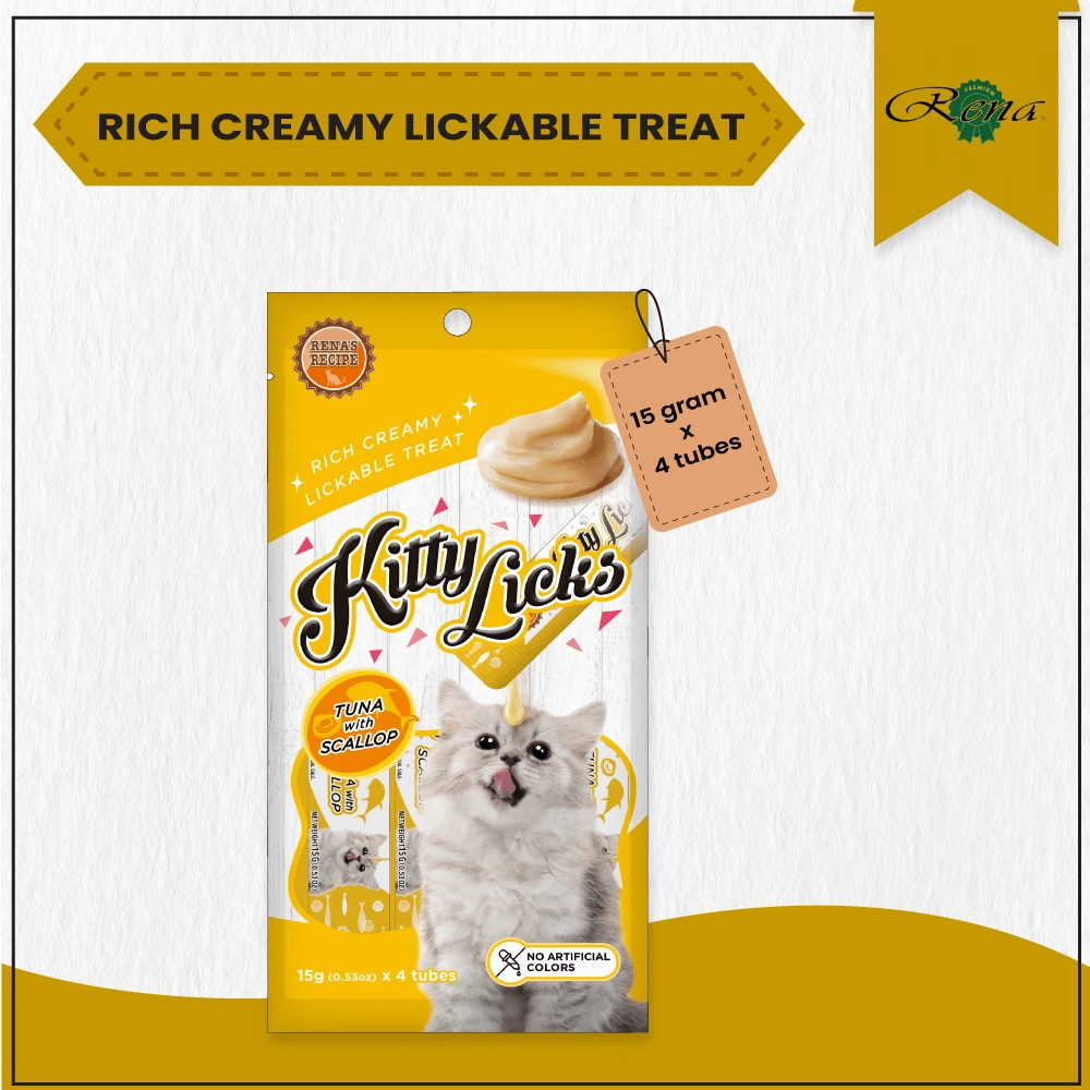 Me O Creamy Chicken & Liver and  Kitty Licks Tuna Scallop Cat Treats Combo