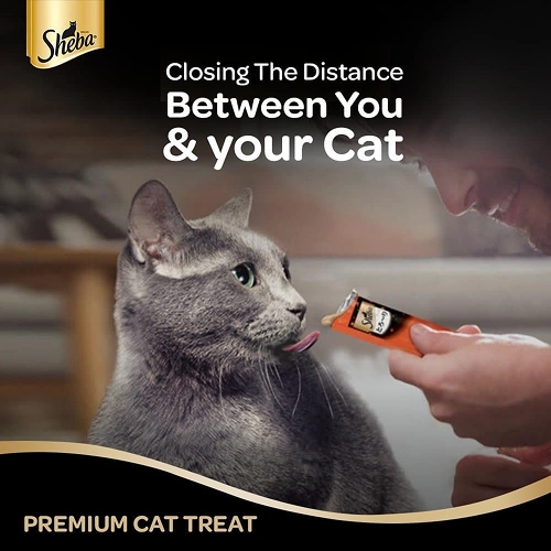Me O Creamy Chicken & Liver and Sheba Tuna Flavor and Tuna & Prawn Maguro Selection Melty Premium Cat Treats Combo