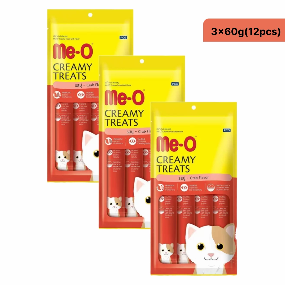 Me O Creamy Crab and Chicken & Liver Cat Treats Combo