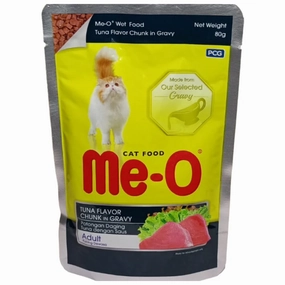Me O Tuna Flavour Chunk in Gravy Adult Cat Wet Food