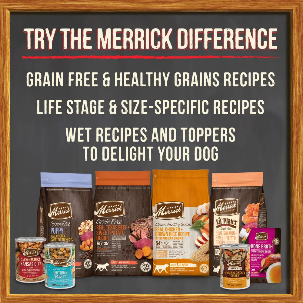 Merrick Grain Free Puppy Plate Beef Recipe Canned Puppy Food