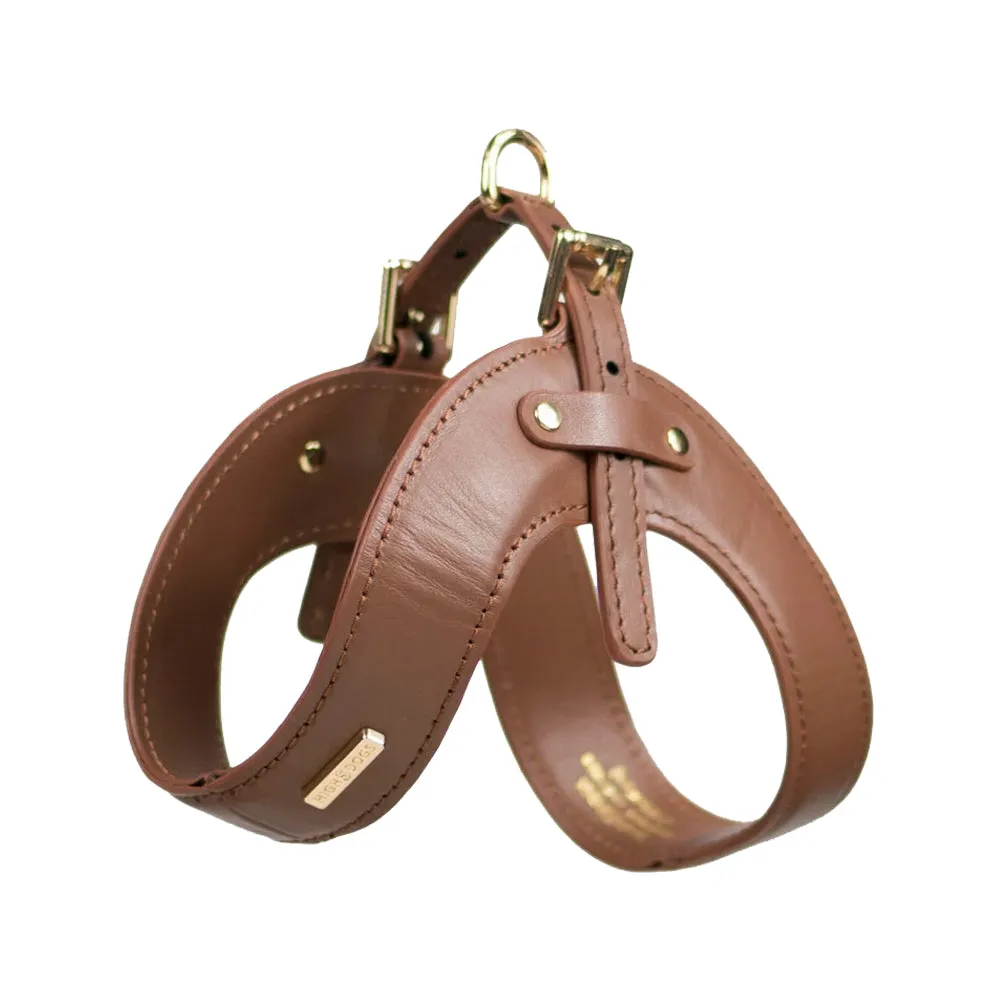 Metro Petite Dog Leather Harness