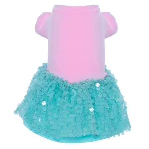 Minty Pinky Dog Dress