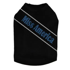 Miss America Rhinestone Dog Tank