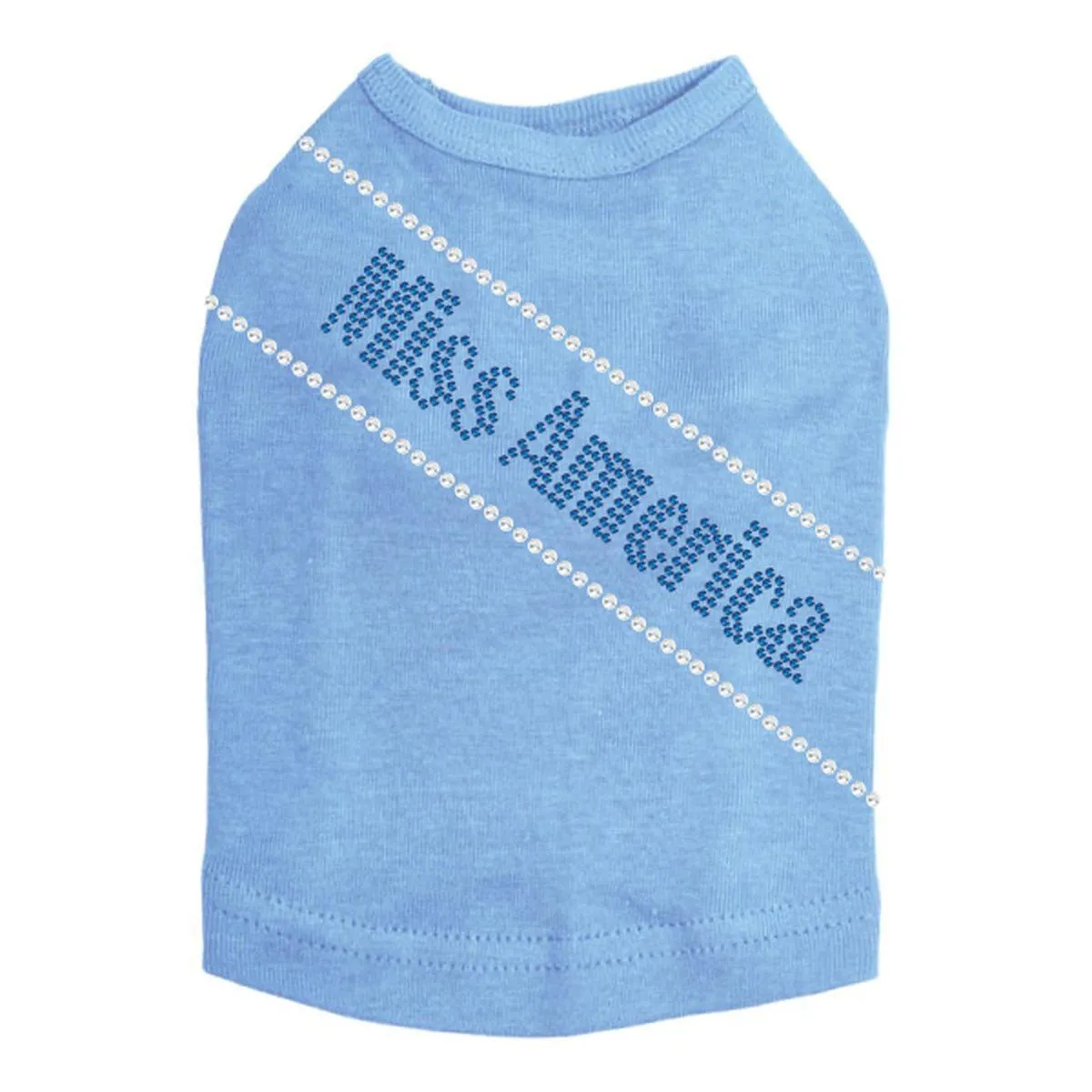 Miss America Rhinestone Dog Tank