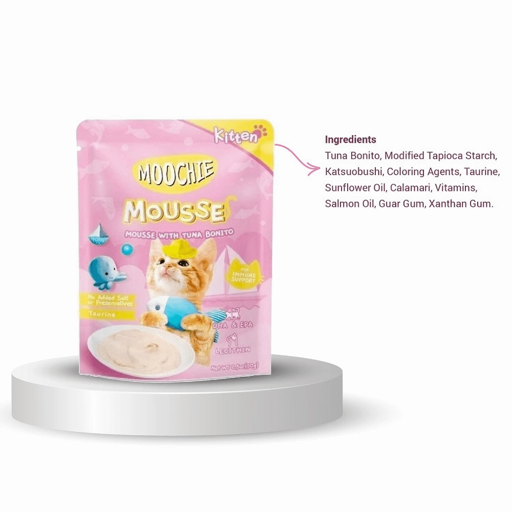 Moochie Mousse with Tuna Bonito Cat Treats