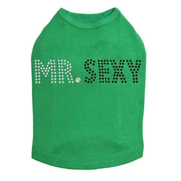 Mr. Sexy Rhinestone Dog Tank