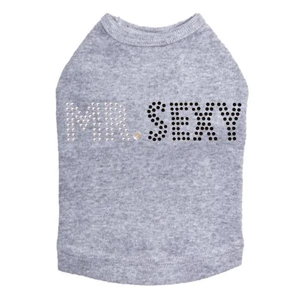 Mr. Sexy Rhinestone Dog Tank