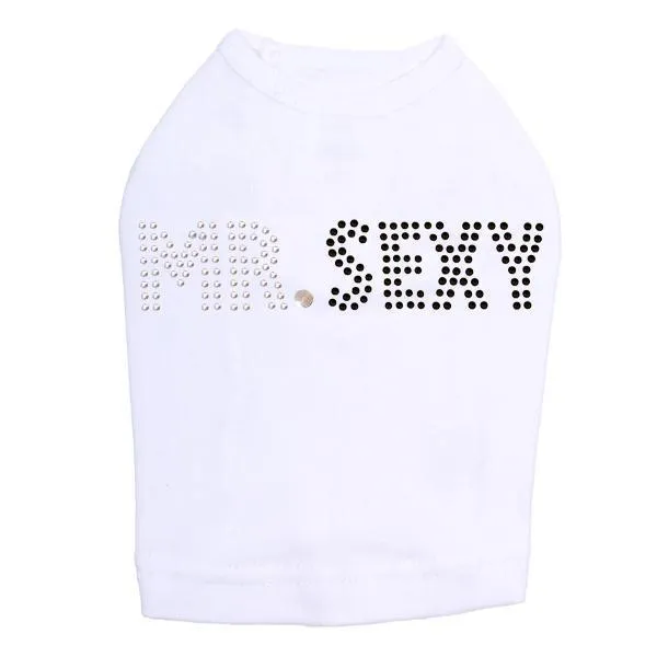 Mr. Sexy Rhinestone Dog Tank