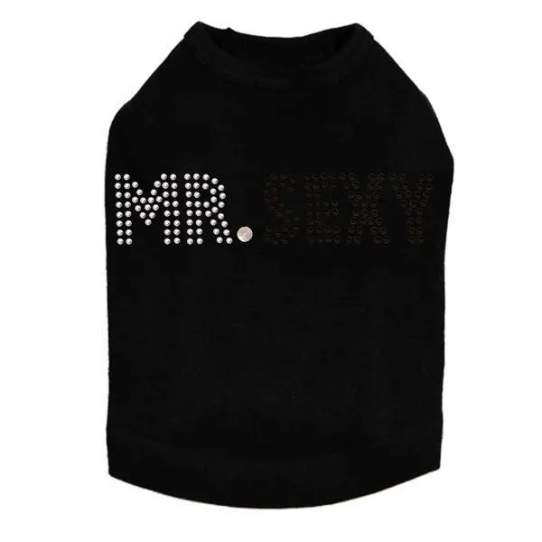 Mr. Sexy Rhinestone Dog Tank