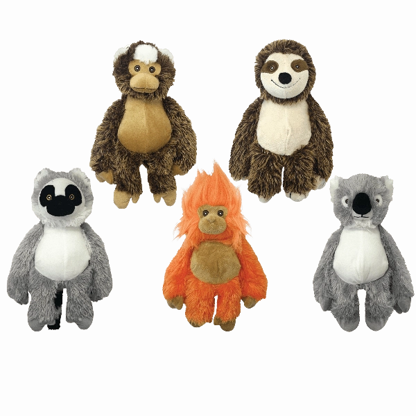 Multipet Bark Buddy Animals Assorted Dog Toy
