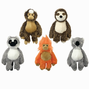 Multipet Bark Buddy Animals Assorted Dog Toy