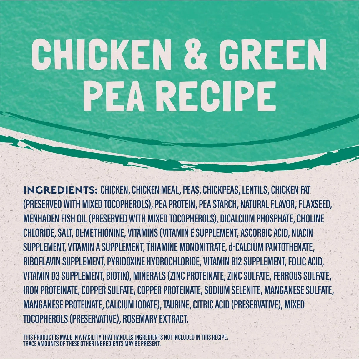 Natural Balance - Grain Free Chicken & Green Pea Recipe for Cats