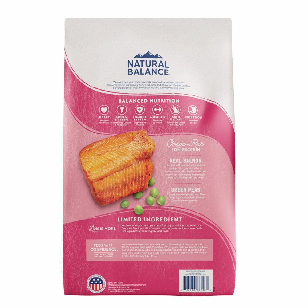 Natural Balance L.I.D. Limited Ingredient Diets Green Pea & Salmon Dry Cat Food