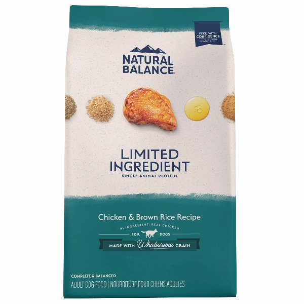 Natural Balance Limited Ingredient Chicken & Brown Rice Recipe Dry Dog Food, 24lb