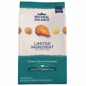 Natural Balance Limited Ingredient Chicken & Brown Rice Recipe Dry Dog Food, 24lb