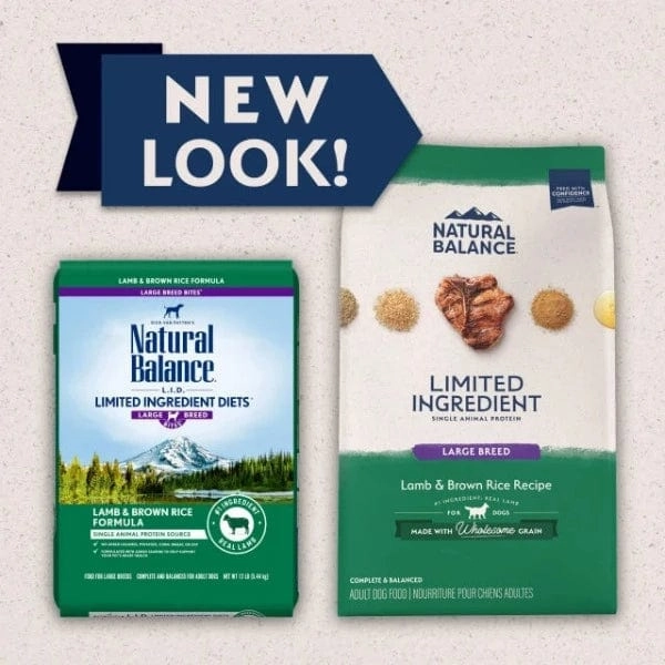 Natural Balance Limited Ingredient Lamb & Brown Rice Large Breed Recipe Dry Dog Food, 26lb