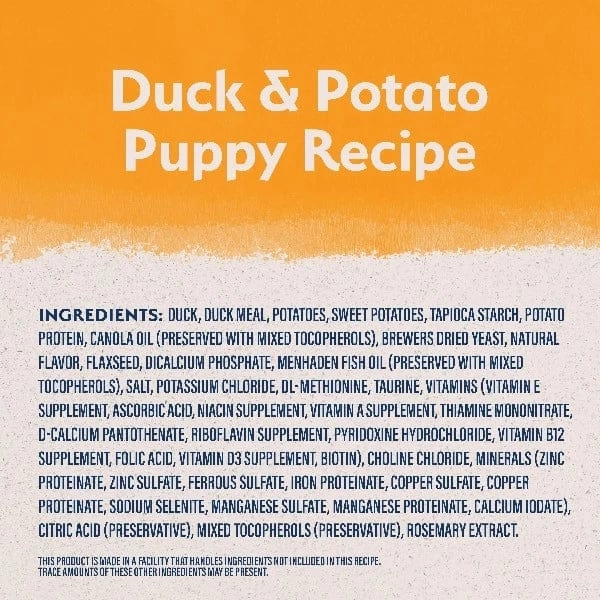 Natural Balance Reserve Grain Free Duck & Potato Puppy Recipe Dry Dog Food
