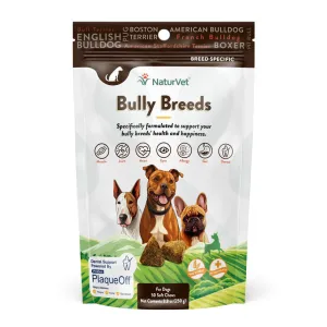 NaturVet Breed Specific Bully Breeds Soft Chews for Dogs