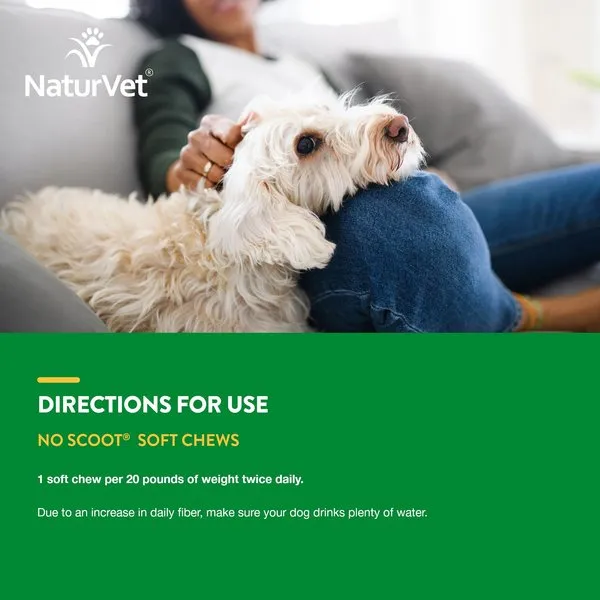 NaturVet No Scoot Plus Pumpkin Soft Chew for Dogs