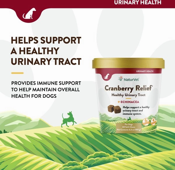 NaturVet Cranberry Relief Plus Echinacea Soft Chew for Dogs