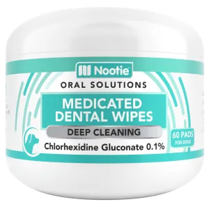 Nooties Antimicrobial Dental Wipes 60 ct.
