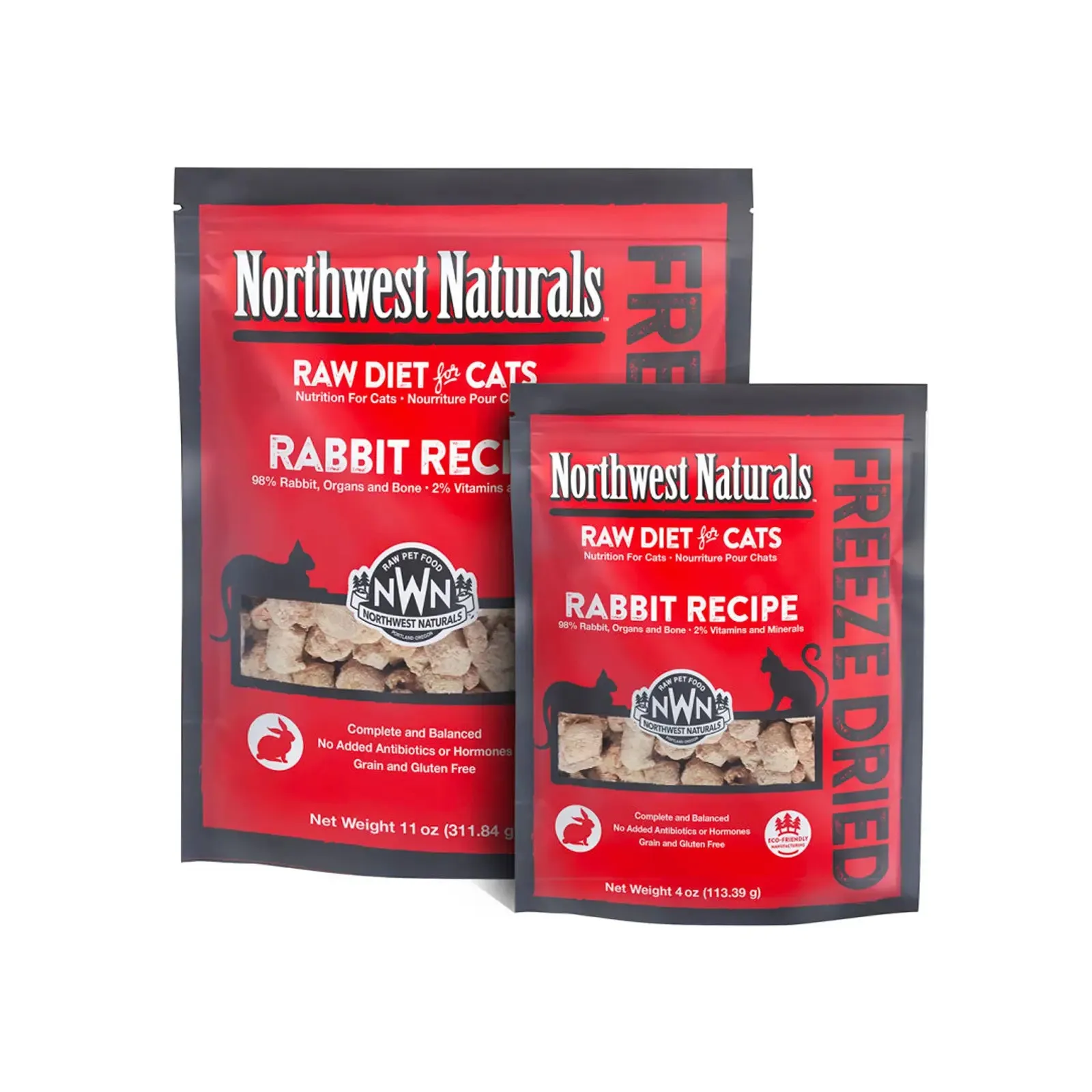 Northwest Naturals Freeze Dried Diets for Cats - Rabbit Recipe