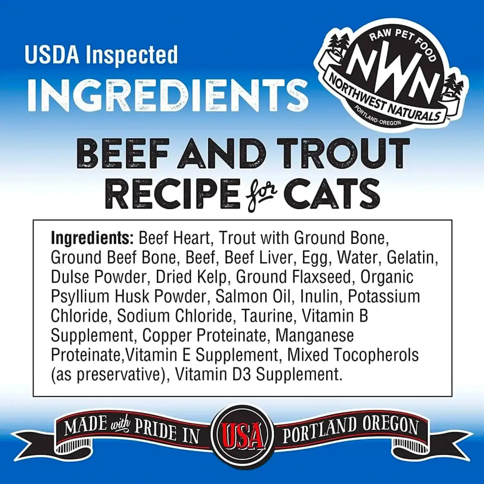 Northwest Naturals Freeze Dried Diets For Dogs - Beef & Trout Recipe