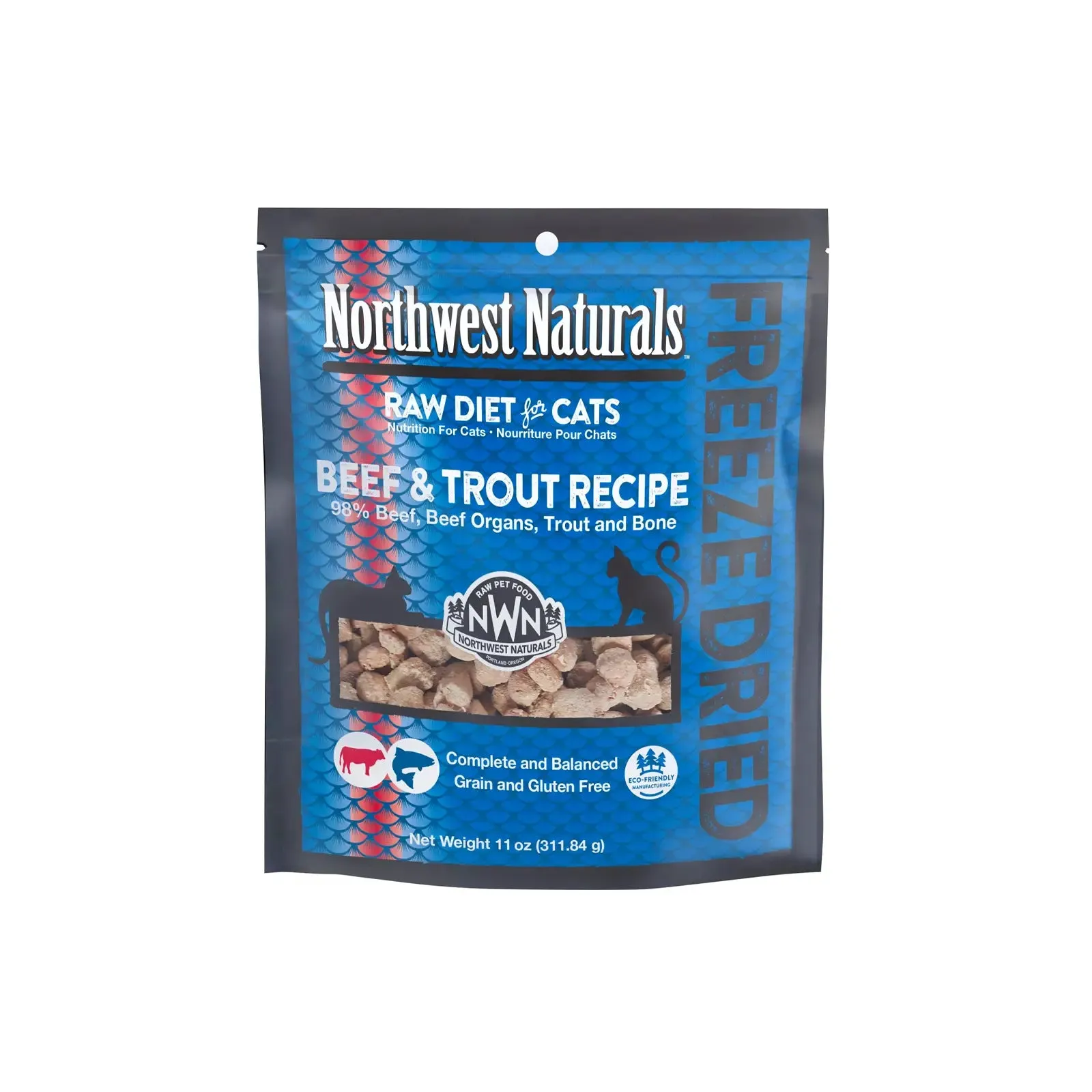 Northwest Naturals Freeze Dried Diets For Dogs - Beef & Trout Recipe