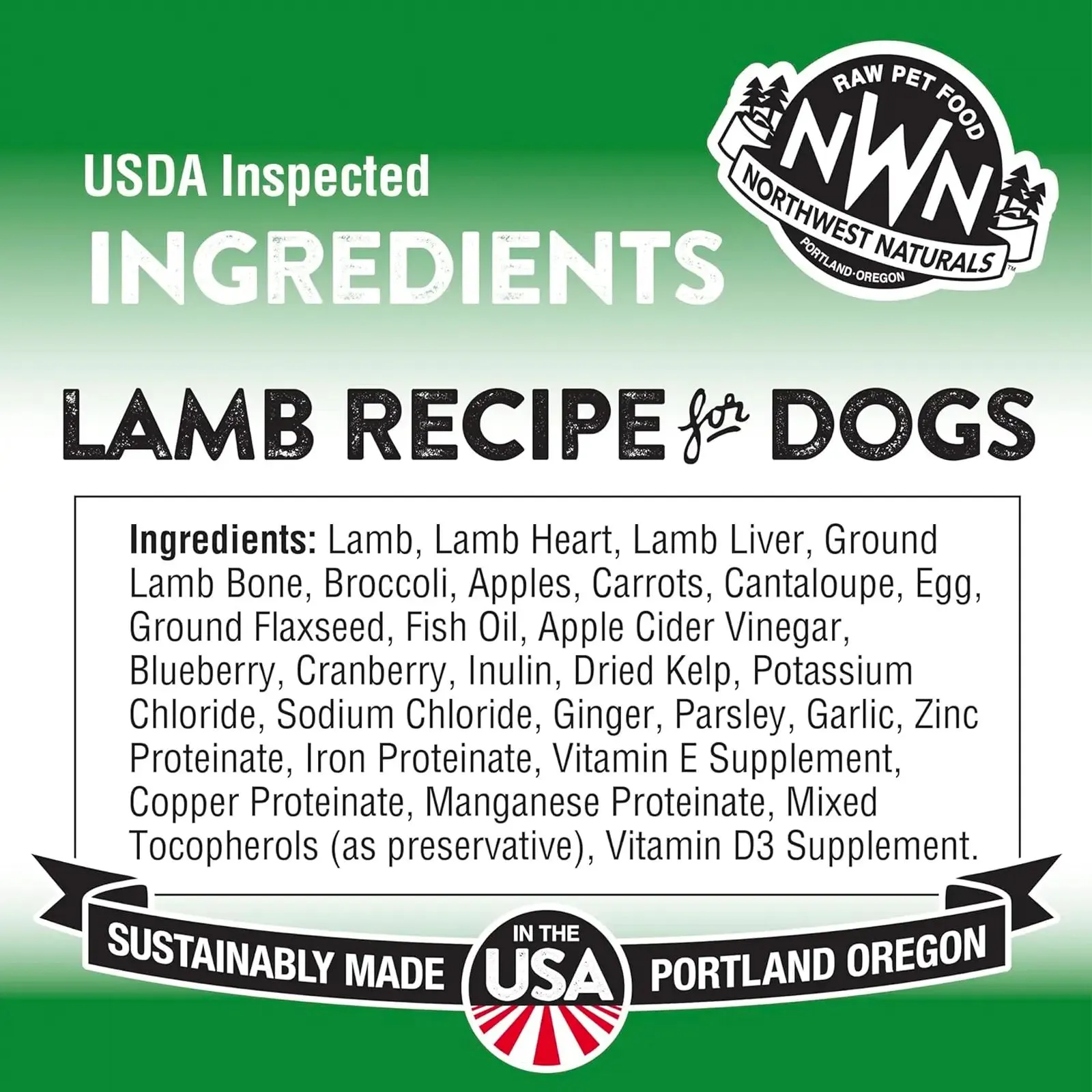 Northwest Naturals Freeze Dried Diets for Dogs - Lamb Recipe
