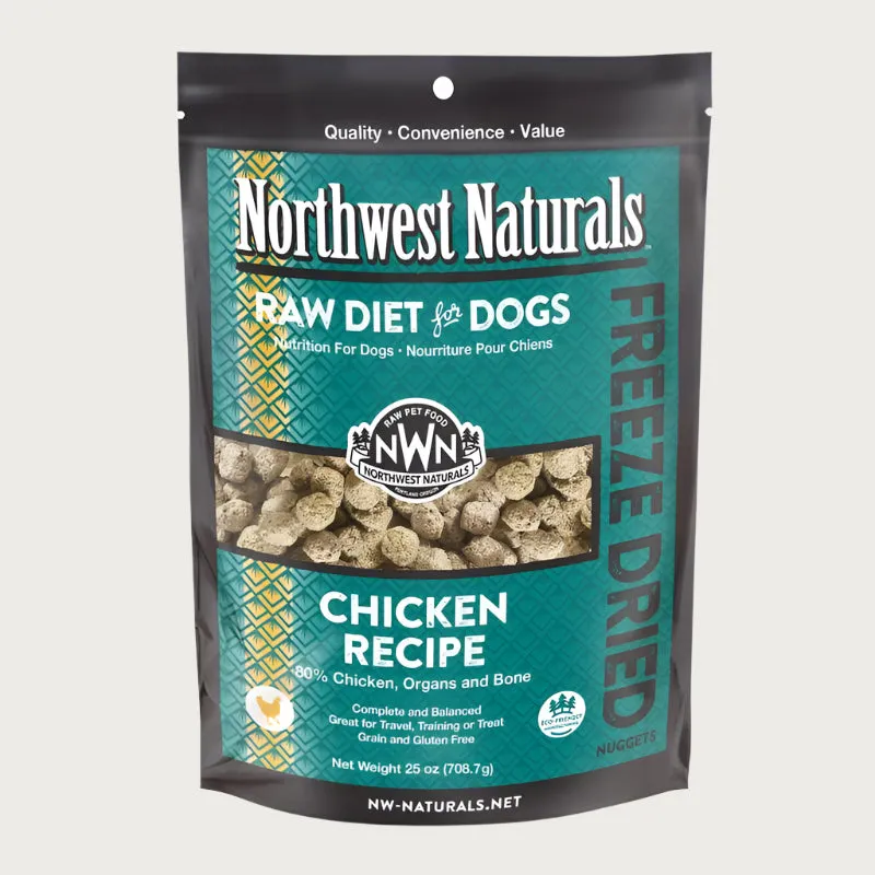 NORTHWEST NATURALS Freeze-Dried Raw Chicken Recipe for Dogs