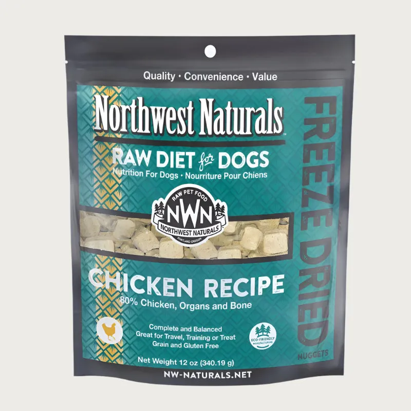 NORTHWEST NATURALS Freeze-Dried Raw Chicken Recipe for Dogs