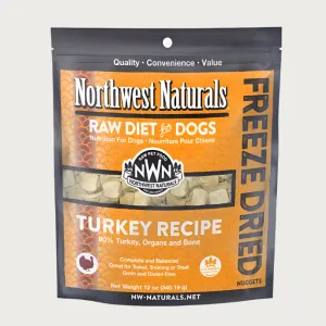 NORTHWEST NATURALS Freeze-Dried Raw Turkey Recipe for Dogs