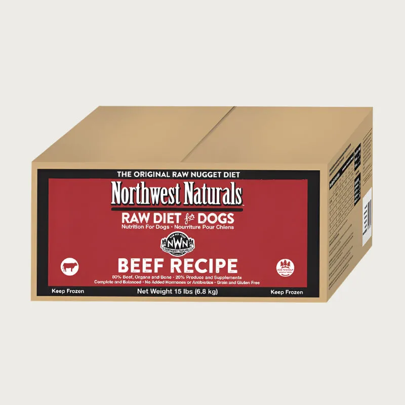NORTHWEST NATURALS Frozen Raw Beef Recipe for Dogs